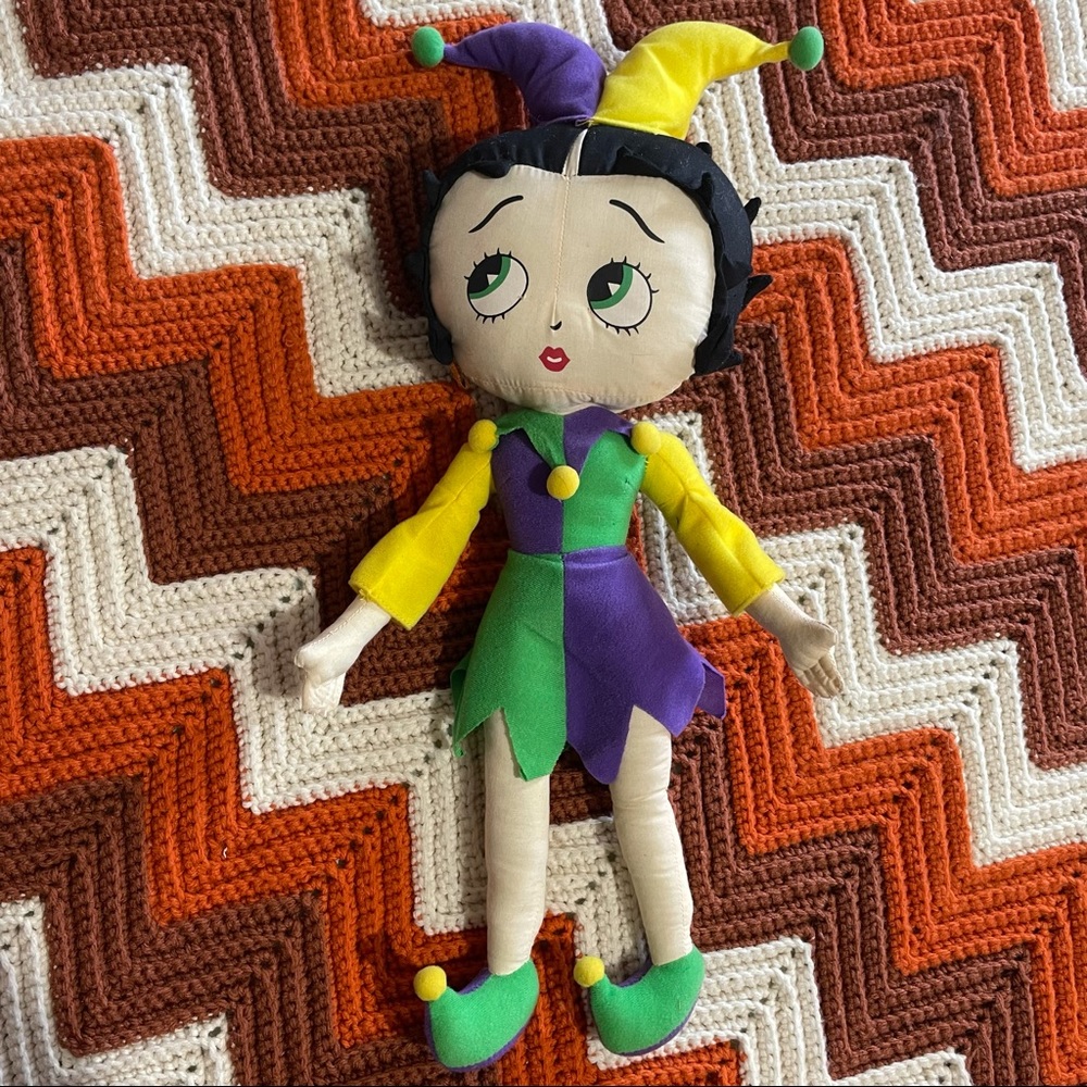 Vintage Betty Boop joker plush
